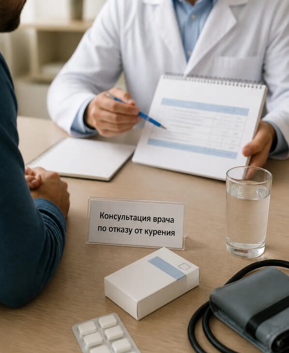 Консультация врача по отказу от курения для взрослых в Новомосковске